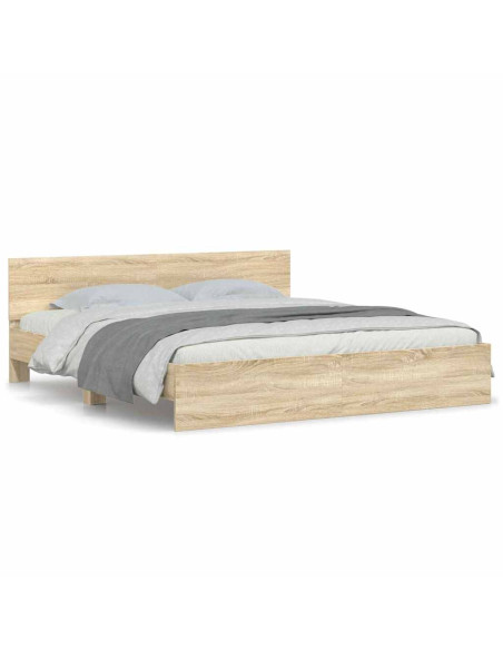 Struttura del letto Sonoma 193 x 203 cm Legno ingegnerizzato