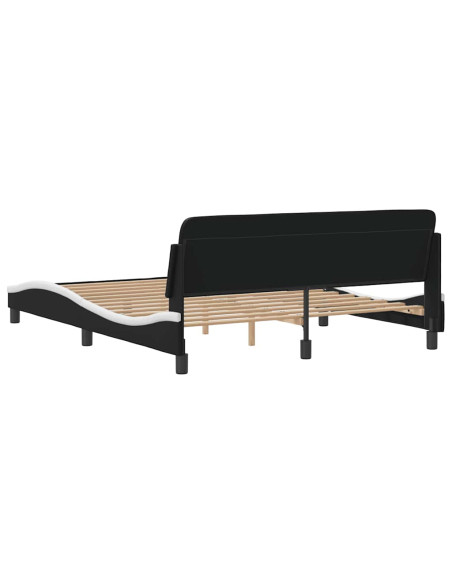 Giroletto Dover Nero e Bianco 152x203 cm in Similpelle