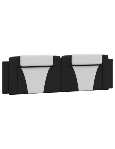Cuscino Testiera Viana Nero e Bianco 183 cm in Similpelle