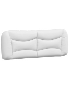 Cuscino Testiera Hvar Bianco 137 cm in Similpelle 2