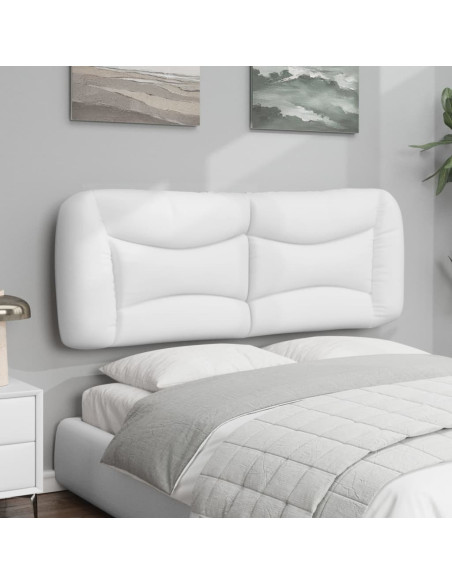 Cuscino Testiera Hvar Bianco 137 cm in Similpelle