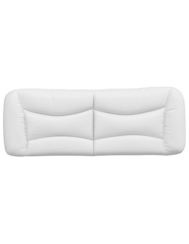 Cuscino Testiera Hvar Bianco 137 cm in Similpelle