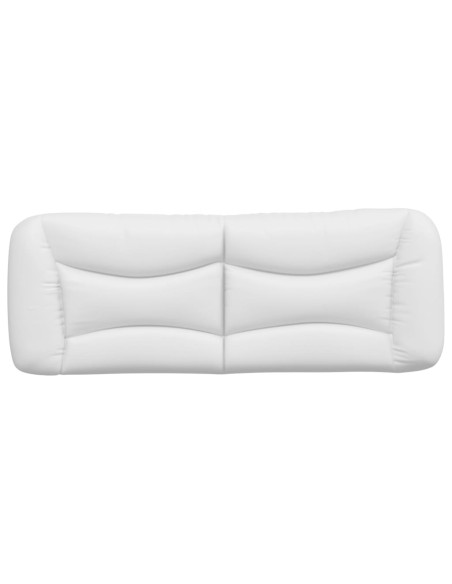 Cuscino Testiera Hvar Bianco 137 cm in Similpelle