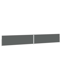 Tenda Laterale Retrattile per Patio 170x1200 cm Antracite