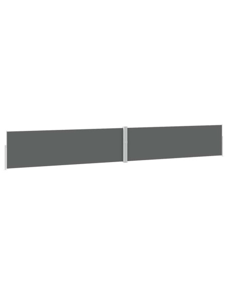 Tenda Laterale Retrattile per Patio 170x1200 cm Antracite