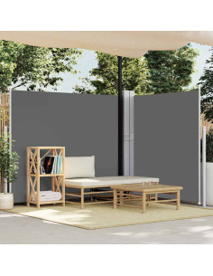 Tenda Laterale Retrattile per Patio 170x1200 cm Antracite 2