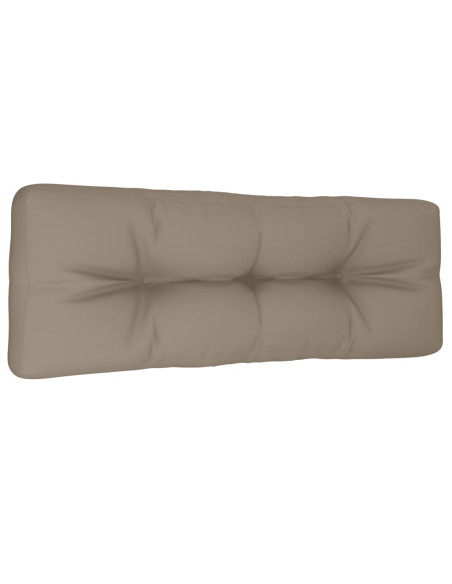 Cuscino per Pallet Tortora 120x40x12 cm in Tessuto