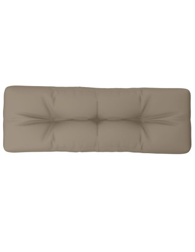 Cuscino per Pallet Tortora 120x40x12 cm in Tessuto