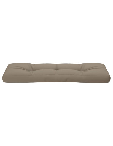 Cuscino per Pallet Tortora 120x40x12 cm in Tessuto