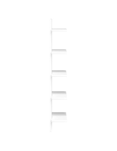 Scaffale da parete 2 pz Bianco 22 x 15 x 100 cm