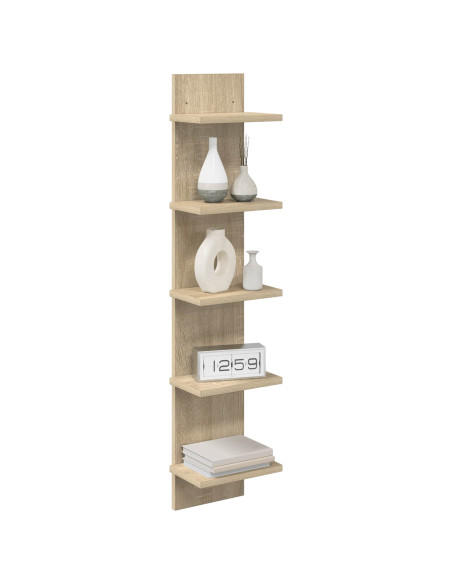 Scaffale da parete Rovere Sonoma 22 x 15 x 100 cm