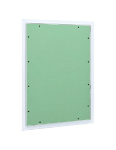 Pannello di Accesso Verde e Argento 55 x 75 cm