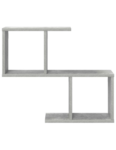 Scaffale da parete Grigio Cemento 60 x 12 x 50,5 cm