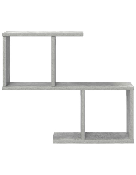Scaffale da parete Grigio Cemento 60 x 12 x 50,5 cm