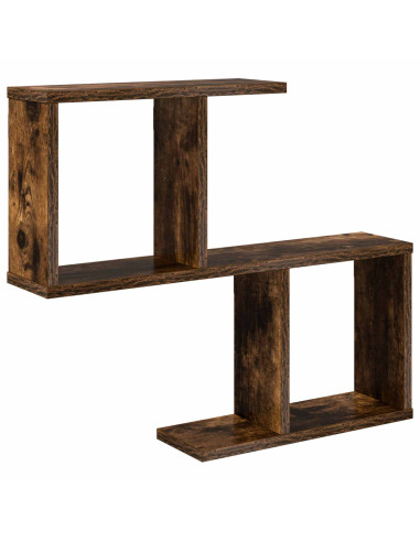 Scaffale da parete Rovere Fumo 60 x 12 x 50,5 cm
