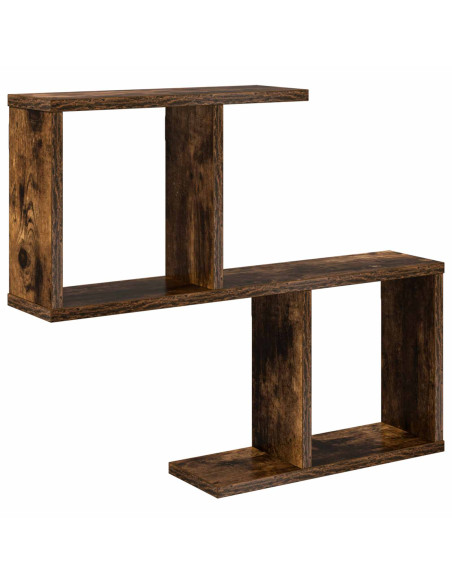 Scaffale da parete Rovere Fumo 60 x 12 x 50,5 cm