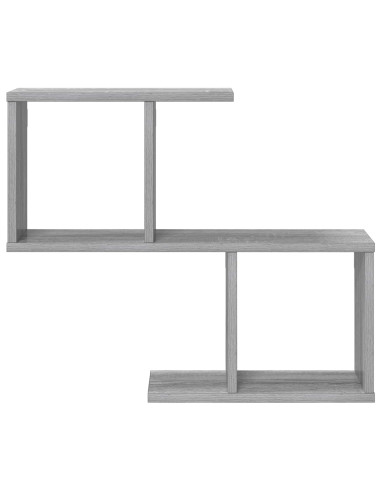 Scaffale da parete Sonoma grigio 60 x 12 x 50,5 cm