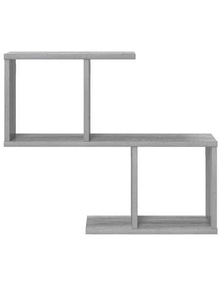 Scaffale da parete Sonoma grigio 60 x 12 x 50,5 cm
