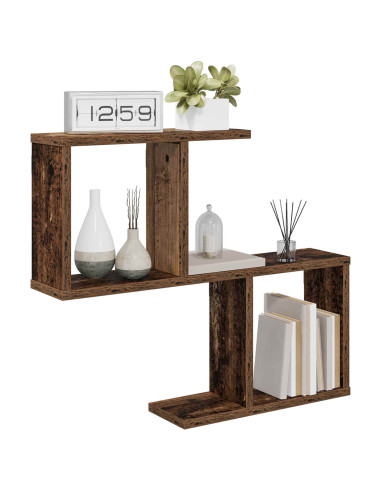 Scaffale da parete Legno antico 60 x 12 x 50,5 cm