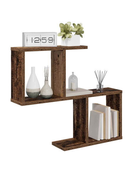 Scaffale da parete Legno antico 60 x 12 x 50,5 cm