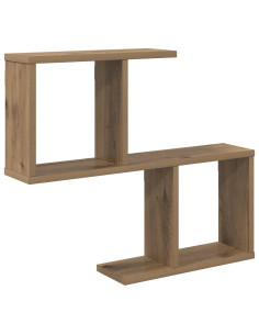 Scaffale da parete Rovere Artigianale 60 x 12 x 50,5 cm 2