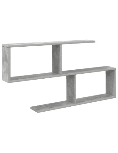 Scaffale da parete Grigio Cemento 100 x 12 x 50,5 cm