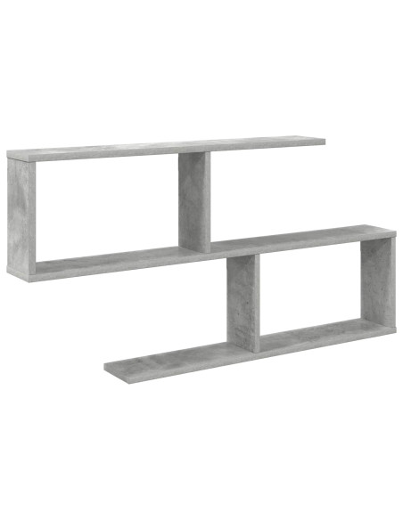 Scaffale da parete Grigio Cemento 100 x 12 x 50,5 cm