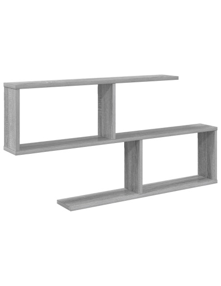 Scaffale da parete Sonoma grigio 100 x 12 x 50,5 cm