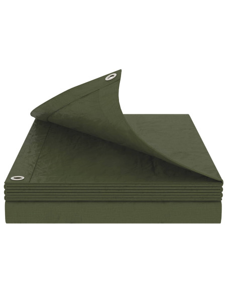 Telo con Occhielli Verde 6 x 10 m 90 gsm PE