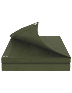 Telo con Occhielli Verde 8 x 8 m 90 gsm PE 2