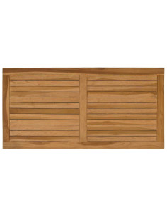 Piano del tavolo Rettangolare Legno di teak solido Naturale 2
