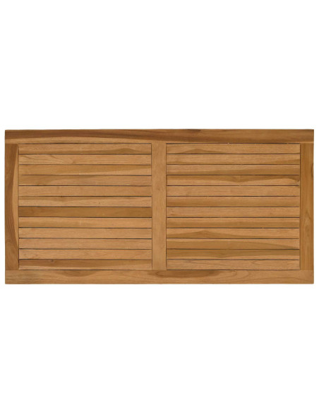 Piano del tavolo Rettangolare Legno di teak solido Naturale