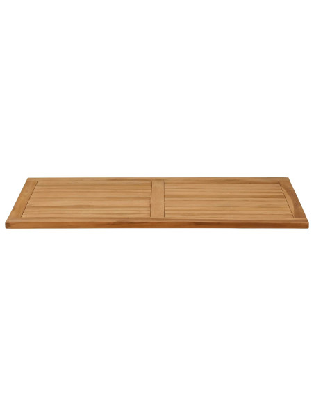 Piano del tavolo Rettangolare Legno di teak solido Naturale