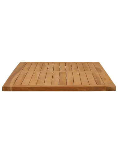 Piano del tavolo Rettangolare Legno di teak solido Naturale