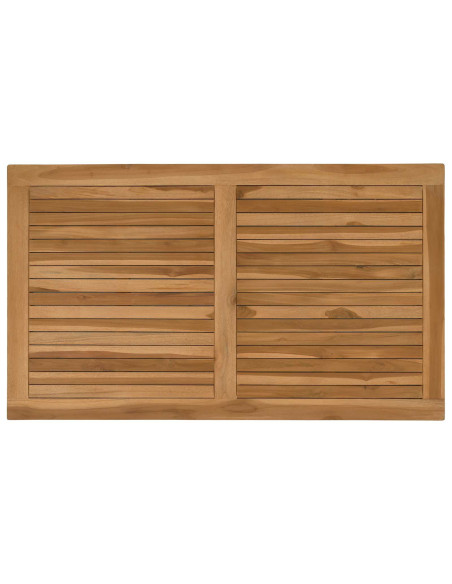 Piano del tavolo Rettangolare Legno di teak solido Naturale
