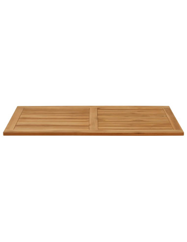 Piano del tavolo Rettangolare Legno di teak solido Naturale