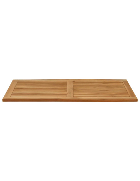 Piano del tavolo Rettangolare Legno di teak solido Naturale