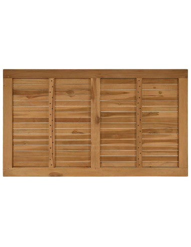 Piano del tavolo Rettangolare Legno di teak solido Naturale