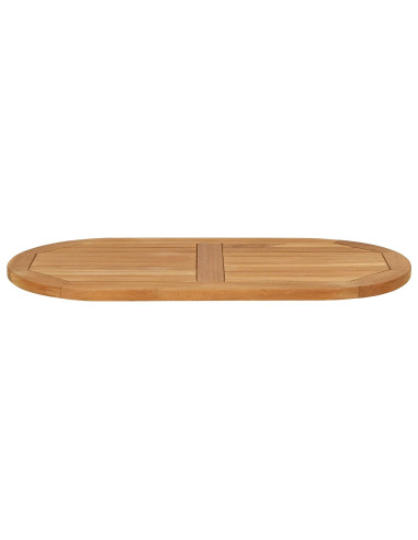 Piano del tavolo 80 x 40 x 2,5 cm Ovale Legno di teak solido
