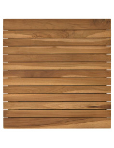 Piano del tavolo 50 x 50 x 3,5 cm Quadrato Legno di teak solido 2