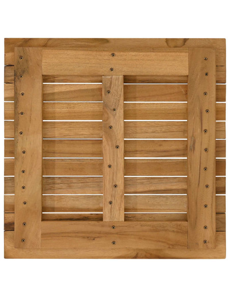 Piano del tavolo 50 x 50 x 3,5 cm Quadrato Legno di teak solido