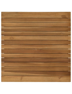Piano del tavolo 60 x 60 x 3,5 cm Quadrato Legno di teak solido 2