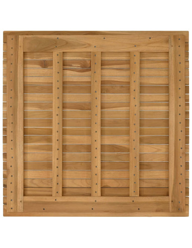 Piano del tavolo 80 x 80 x 3,5 cm Quadrato Legno di teak solido