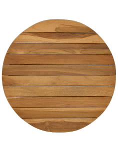 Piano del tavolo Ø 40 x 3,5 Rotondo Legno di teak solido 2