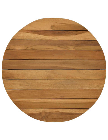 Piano del tavolo Ø 40 x 3,5 Rotondo Legno di teak solido