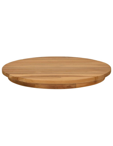 Piano del tavolo Ø 40 x 3,5 Rotondo Legno di teak solido