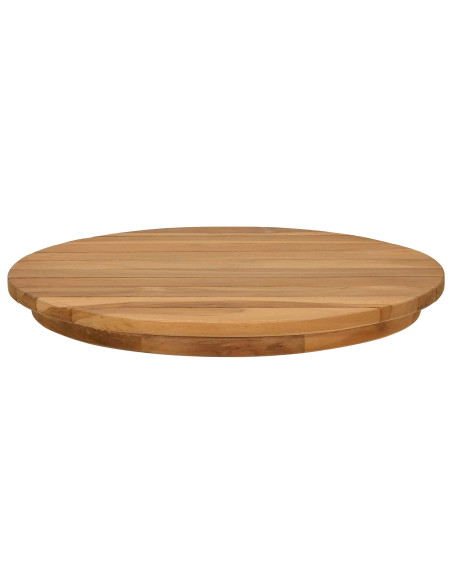 Piano del tavolo Ø 40 x 3,5 Rotondo Legno di teak solido