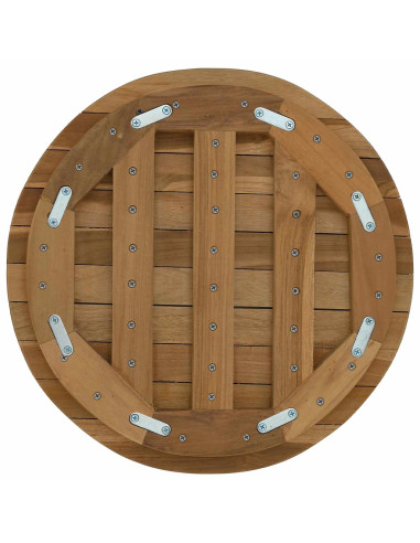 Piano del tavolo Ø 40 x 3,5 Rotondo Legno di teak solido