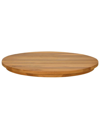 Piano del tavolo Ø 50 x 3,5 Rotondo Legno di teak solido