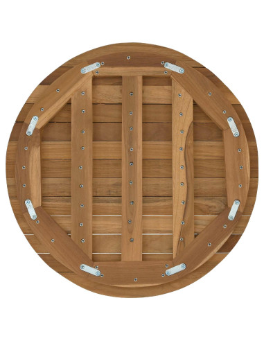 Piano del tavolo Ø 50 x 3,5 Rotondo Legno di teak solido
